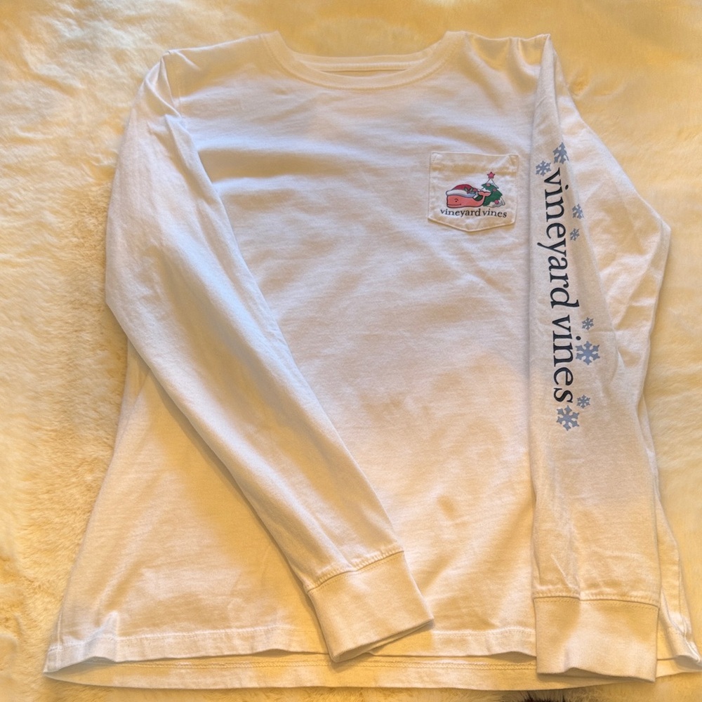Vineyard Vines Women’s Size Small Long Sleeve Tee Newport, RI Christmas